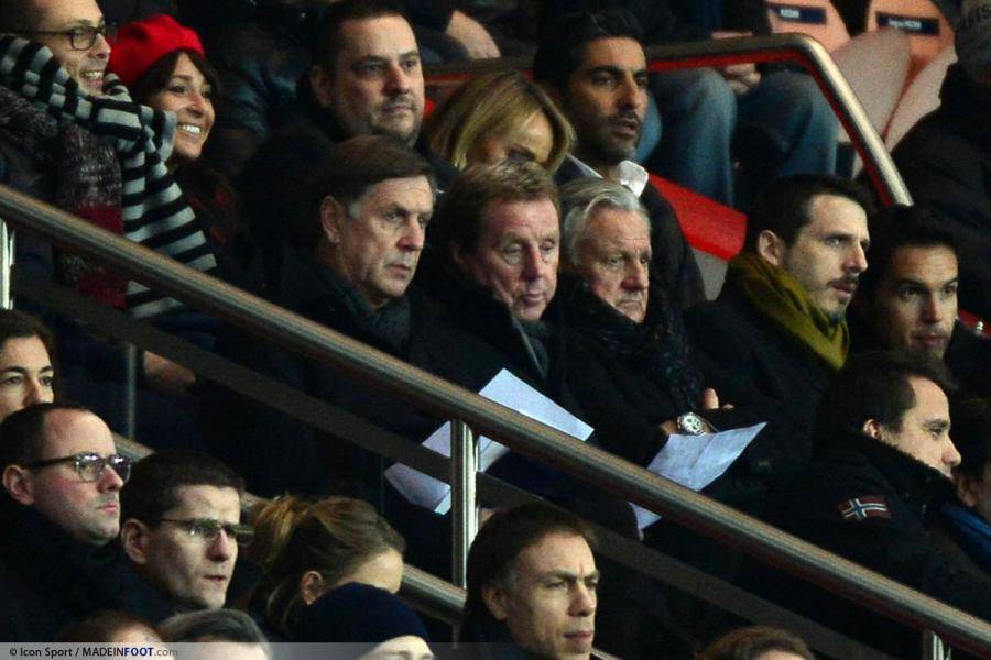 Harry Redknapp dans les tribunes du Parc des Princes pour superviser Capoue lors de PSG-Toulouse