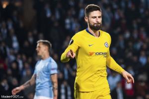 Olivier Giroud, l'attaquant de Chelsea et de l'équipe de France.