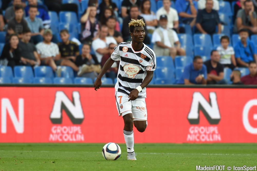 Ndong, joueur phare du FC Lorient veut faire un résulat face aux Girondins