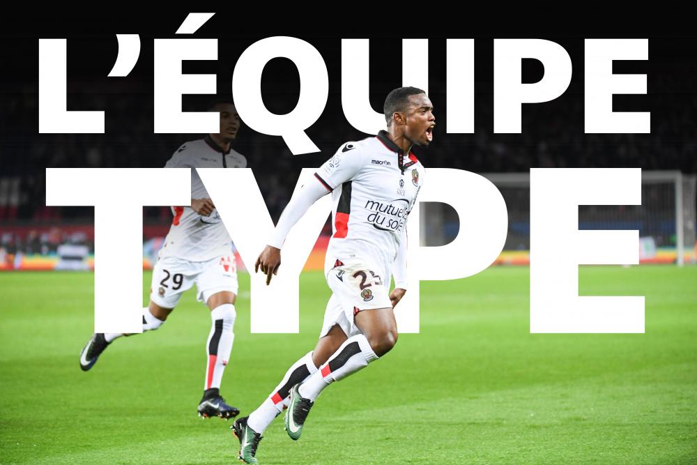 L'équipe-type de la 17e journée de Ligue 1.