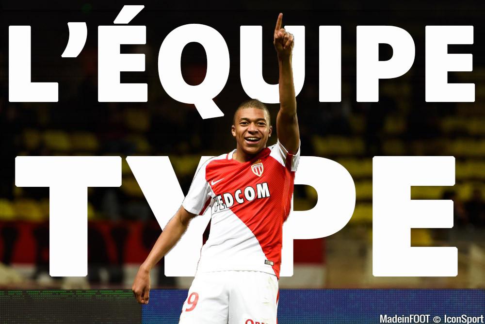 L'équipe-type de la 25e journée de Ligue 1.