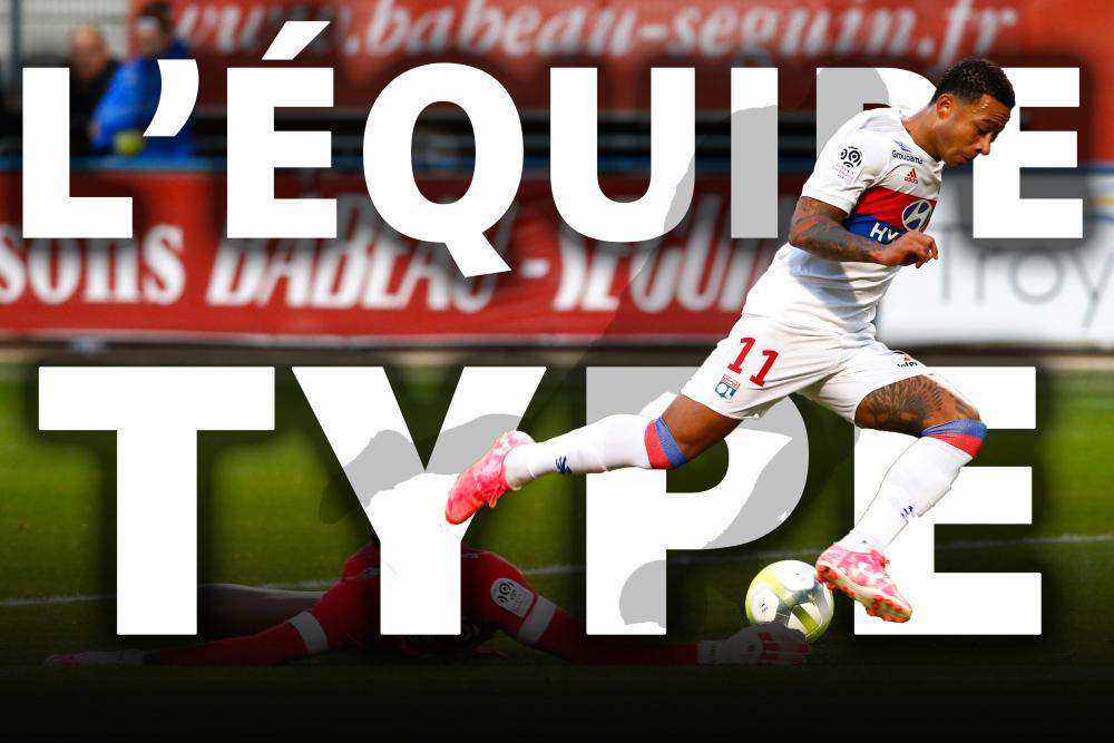 L'équipe-type de la 10e journée de Ligue 1.