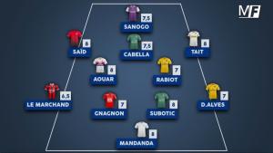 L'équipe-type de la 30e journée de Ligue 1.