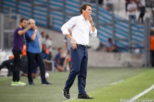 Le groupe de l'OM pour la réception du FCGB.