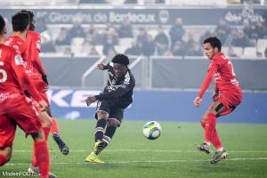 Josh Maja, l'attaquant des Girondins de Bordeaux.