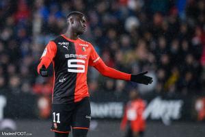 M'Baye Niang sous le maillot de son ancien club, le Stade Rennais