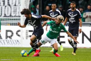 L'AS Saint-Etienne et les Girondins de Bordeaux se sont affrontés, hier après-midi au Stade Geoffroy-Guichard.