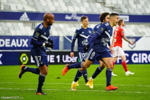 Les joueurs bordelais célébrant un but