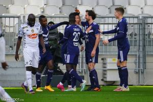 Les joueurs bordelais célébrant un but