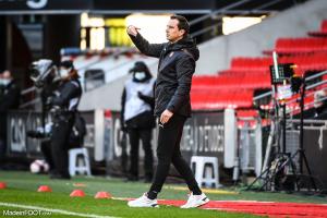 Stéphan sur le banc du Stade Rennais