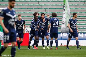 Les joueurs bordelais célébrant un but