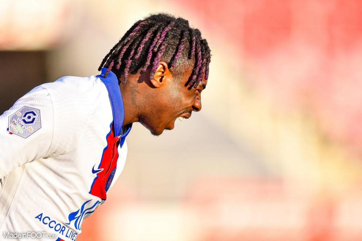 Moise Kean, attaquant du PSG