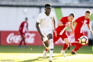Lucien Agoumé, ici sous les couleurs de l'équipe de France des moins de 17 ans.